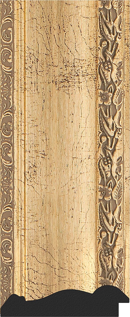 BY 7261 Зеркало в багетной раме - состаренное серебро с орнаментом 120 mm EVOFORM Octagon - Вид №3