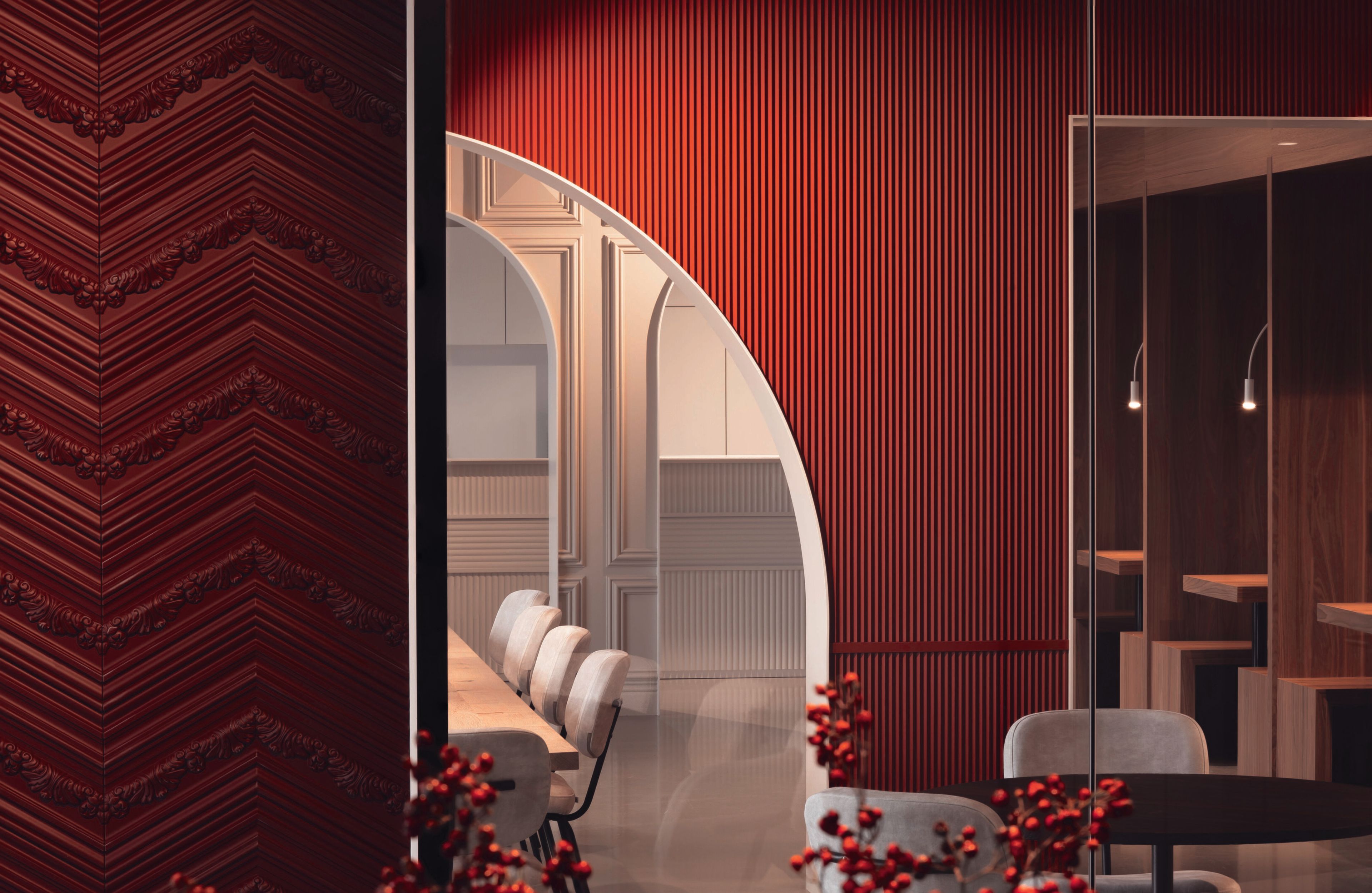 Модульное трехмерное покрытие Orac W108 ZIGZAG ARCH-00106666 - Вид №1