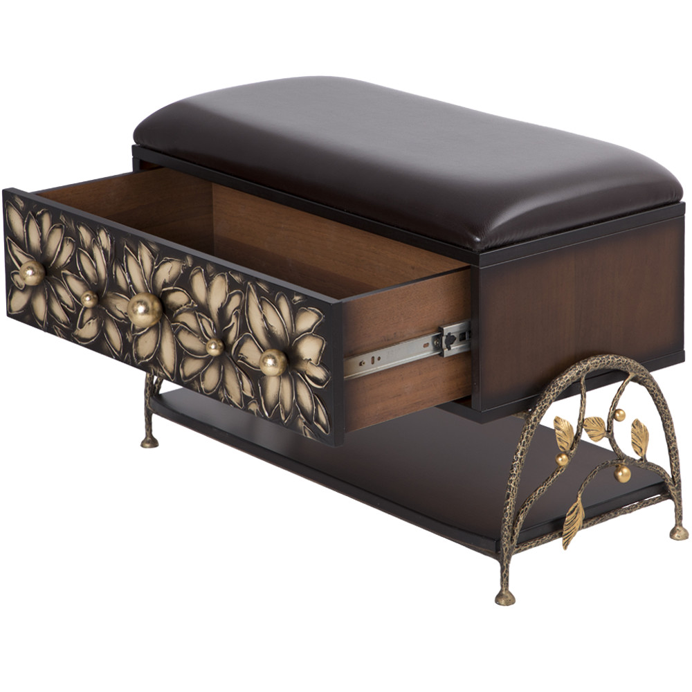 14079 Банкетка Терра Каштан Амбер BOGACHO 4627196590441 - Вид №6