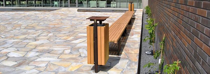 Euroform W Урна деревянная с пепельницей Quattro 860 - Вид №3