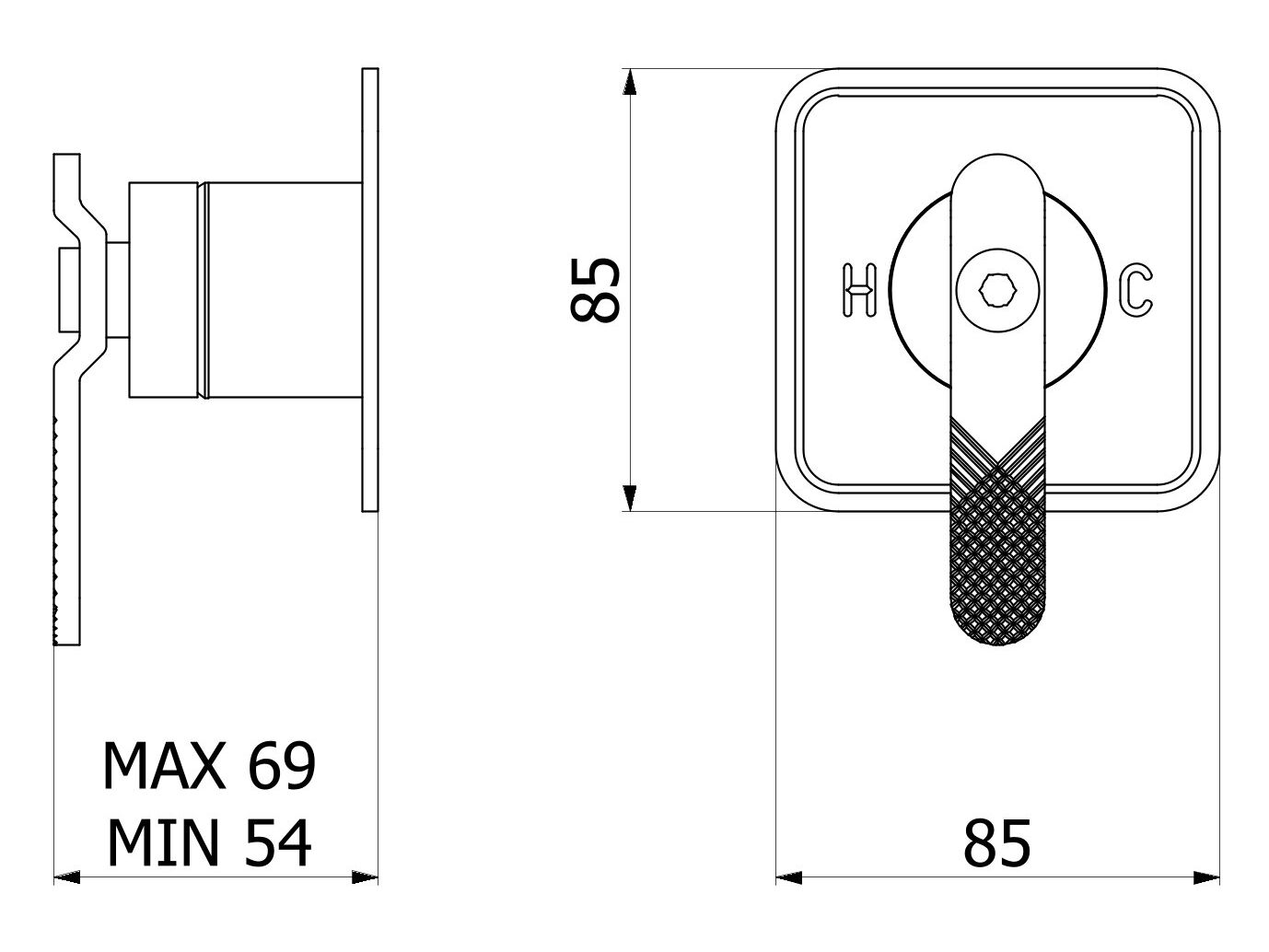 Смеситель для душа с одним отверстием IB Bold ARCH-00111004 - Вид №23
