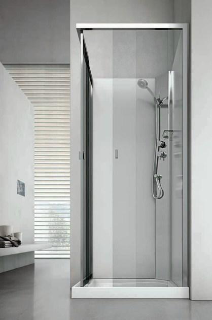 Gruppo Geromin Многофункциональная угловая душевая кабина из нержавеющей стали и хрусталя Sound sun-id-1419344 - Вид №1
