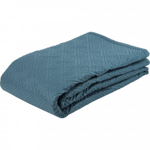 82898402 Покрывало Aqua 1, 220x240 см, хлопок, цвет серо-голубой