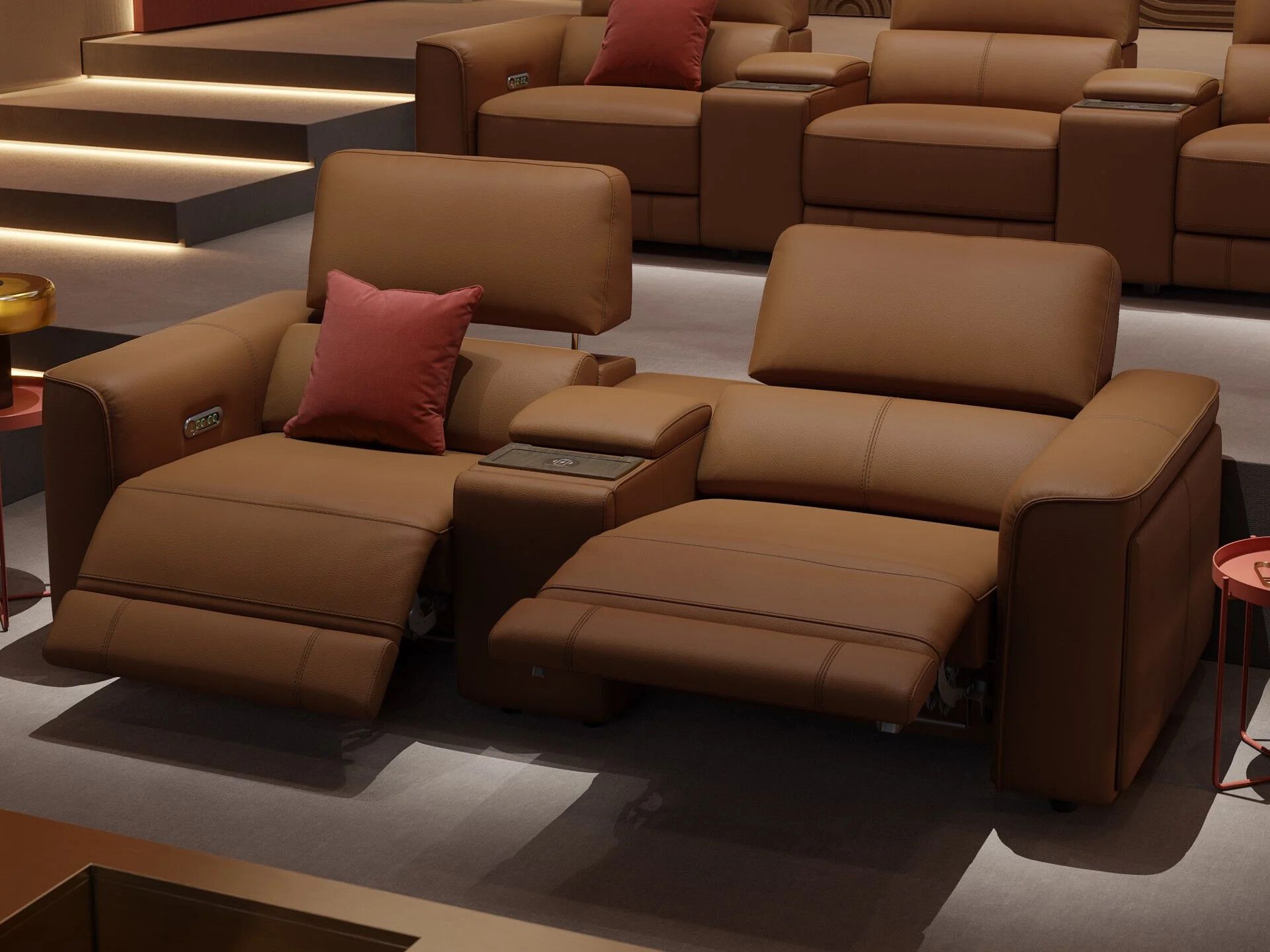 2-местный кожаный диван Sofanella Arona ARCH-00144470 - Вид №7