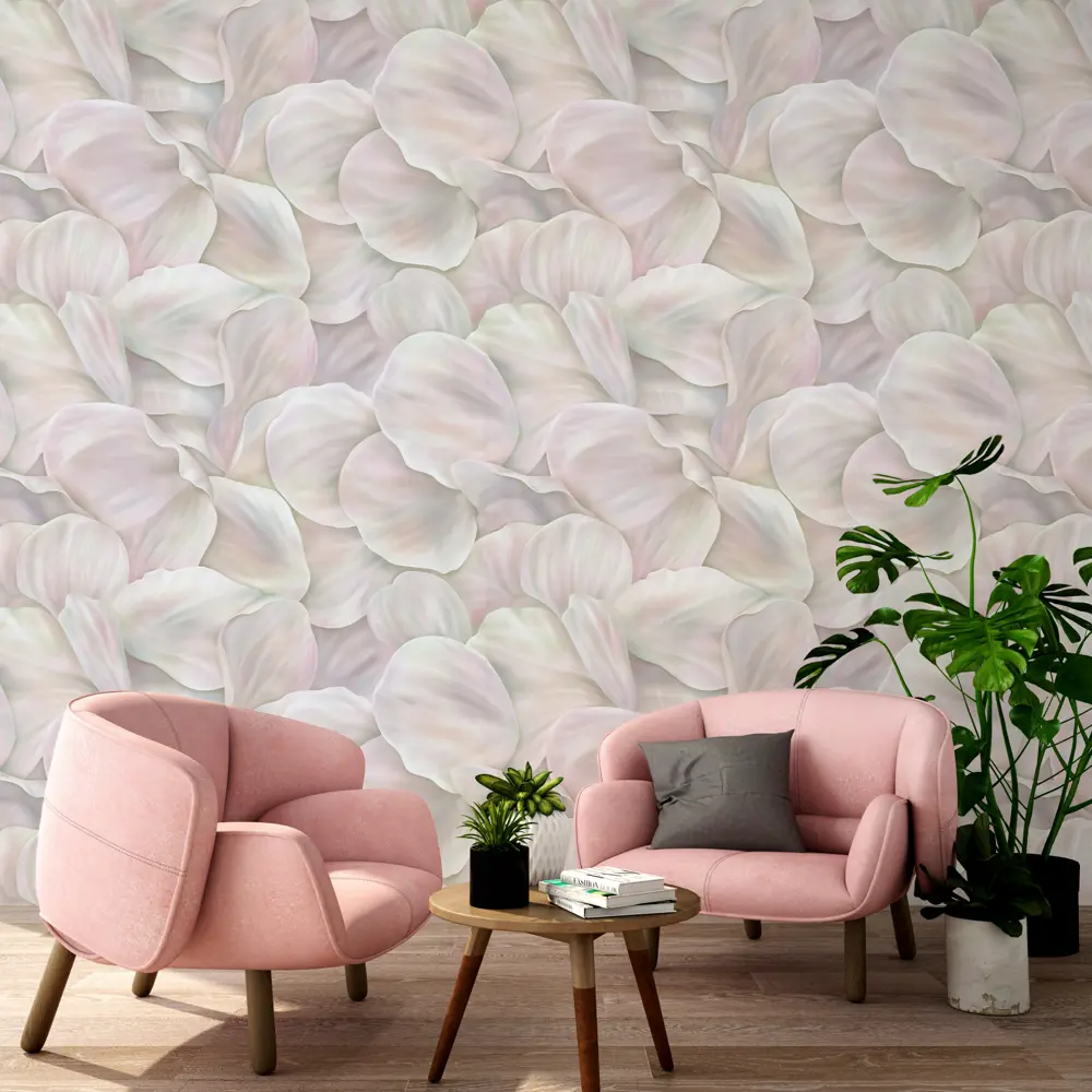 Palitra Home Обои флизелиновые Lepestok с растительным орнаментом в зеленых тонах 89426877 STLM-1572008 - Вид №5