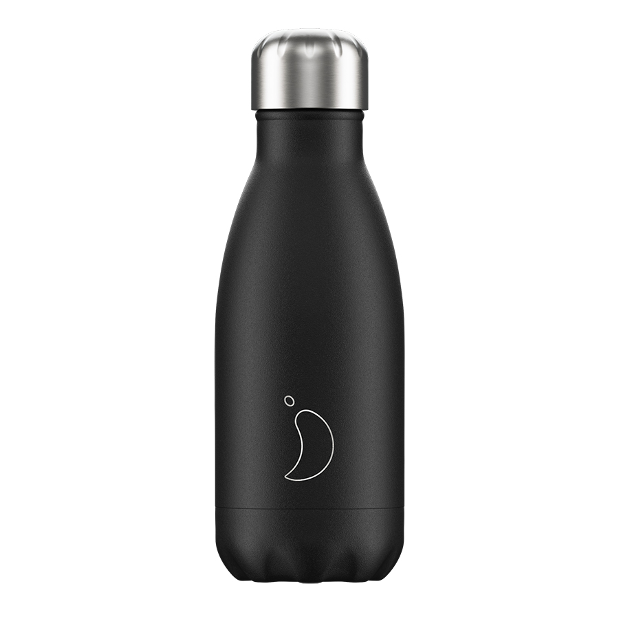 B260MOBLK Термос monochrome, 260 мл, черный Chilly's Bottles 