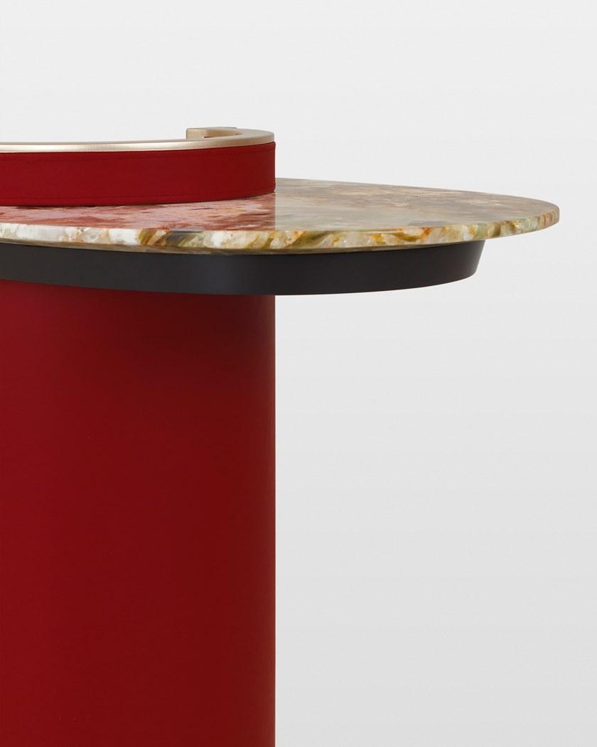 Greenapple Овальная консоль из гранита и дерева Perfect raw G702343  - Вид №3