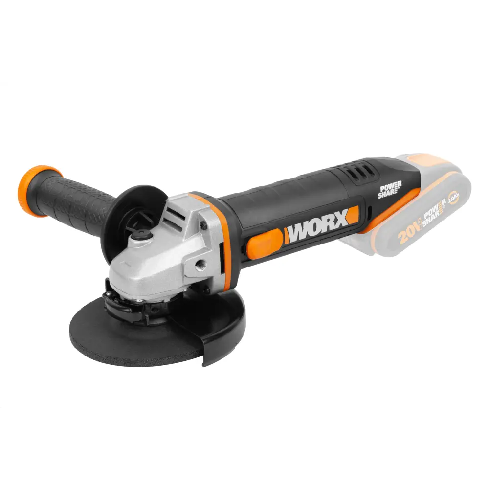 УШМ (болгарка) аккумуляторная Worx WX803.9, 20 В Li-ion, 125 мм, без АКБ STLM-2036692