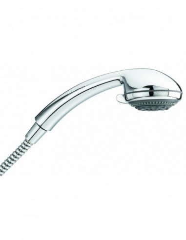 908500 000 00  Душевая лейка Morgane, 3 струи, система защиты от известкового налета, хромированный АБС-пластик Valentin Хром  - Вид №1