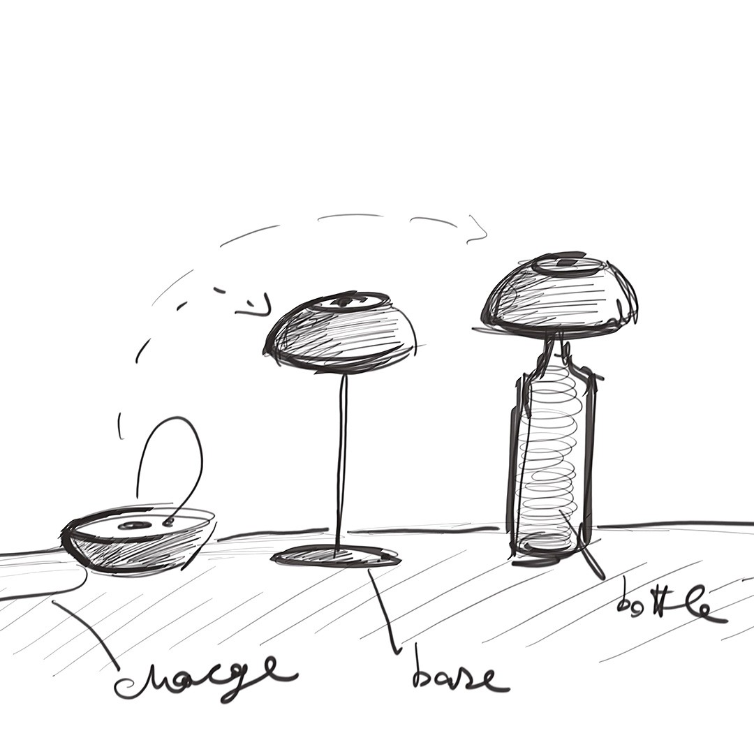 Axo Light LTFLOATXMDBCLED mauve dust лампа настольная/подвес 120934 - Вид №1