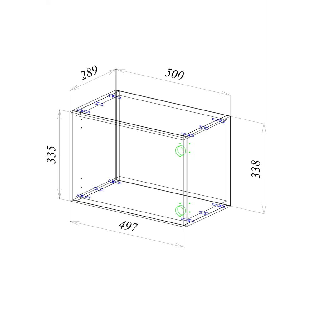 Кухонный шкаф навесной Парма 50x33.8x28.9 см ЛДСП цвет камень темный Santreyd STLM-2086495 - Вид №9