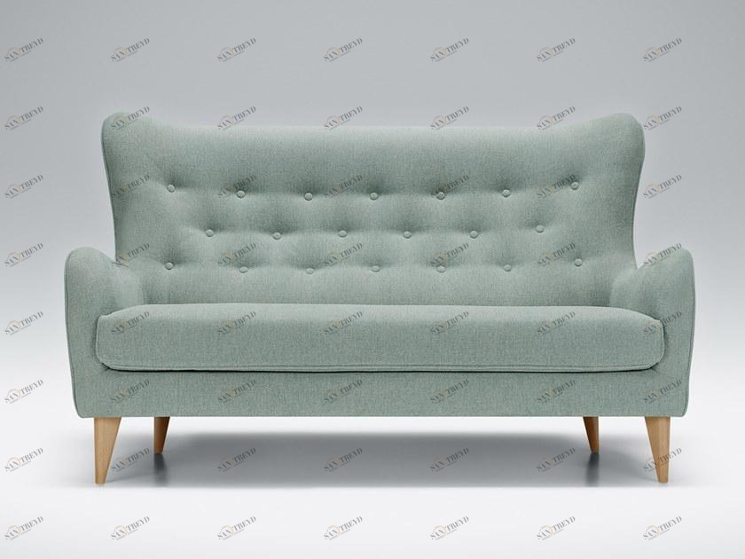 Sits Тафтинговый 2-местный тканевый диван с высокой спинкой Pola sun-id-1448271