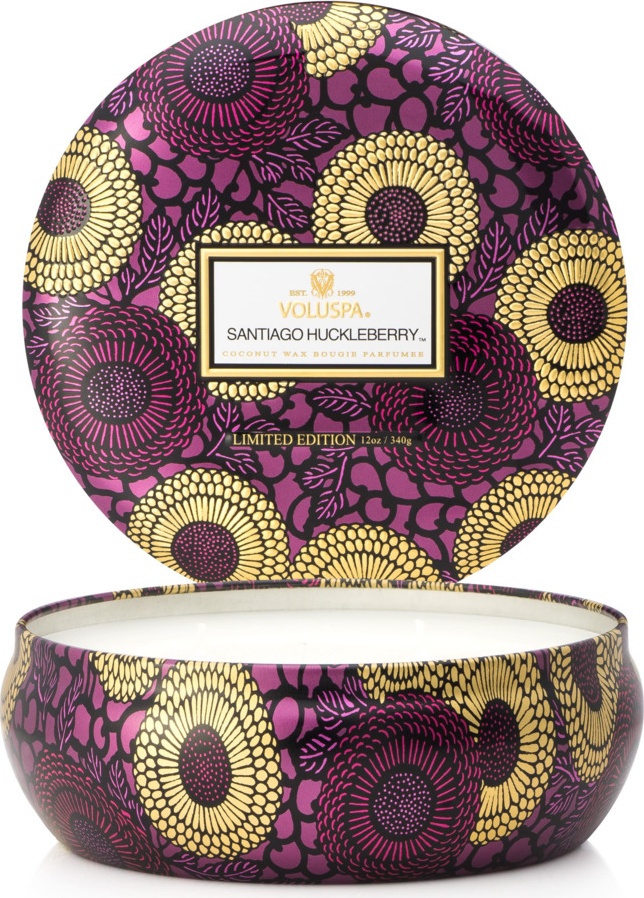 10664266 VOLUSPA Ароматическая свеча Voluspa "Черника из Сантьяго", с 3 фитилями, 340гр 