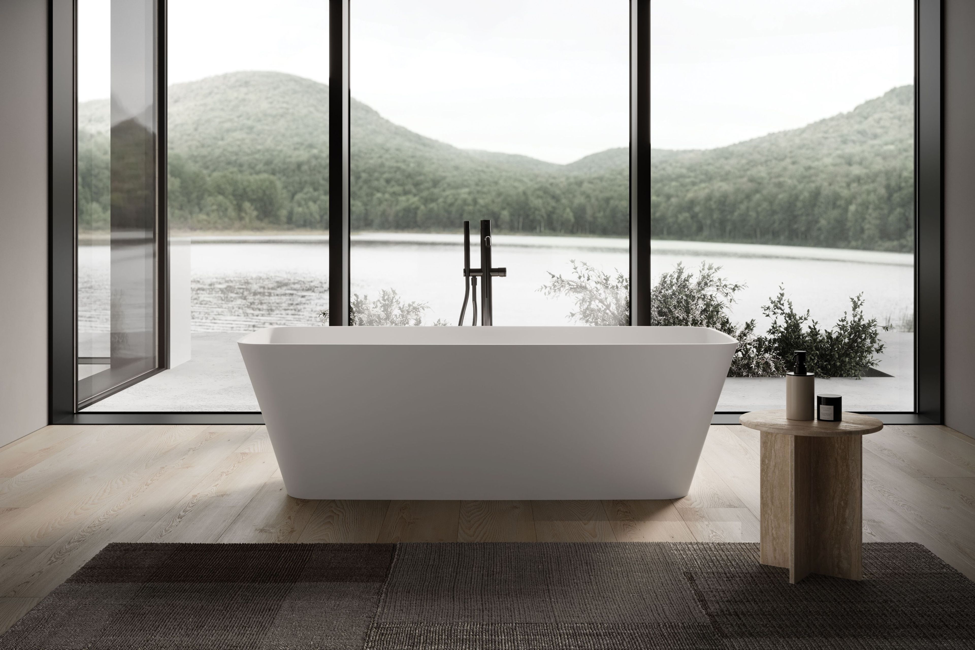 Отдельно стоящая или настенная прямоугольная ванна DISENIA ARES ARCH-00145987 - Вид №4