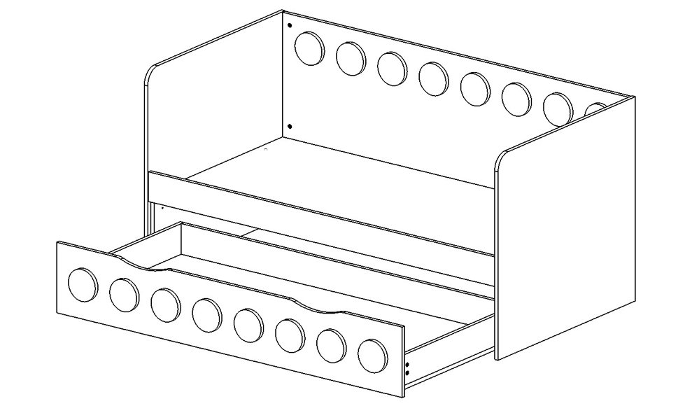 Детский диван-кровать с дополнительным спальным местом "Бэтмен" МАНДАРИН ЛЕГОЛЕНД 178720 Желтый Santreyd  - Вид №4