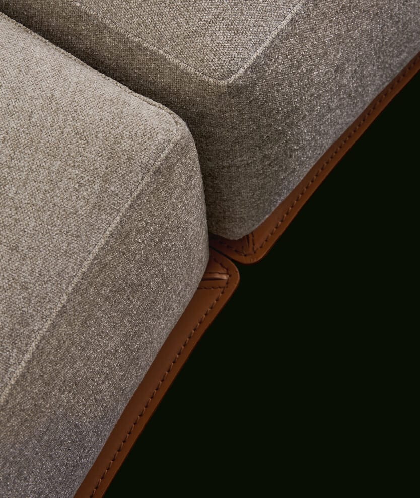 Ткань изогнутый съемный диван Poliform Brera ARCH-00087714 - Вид №3