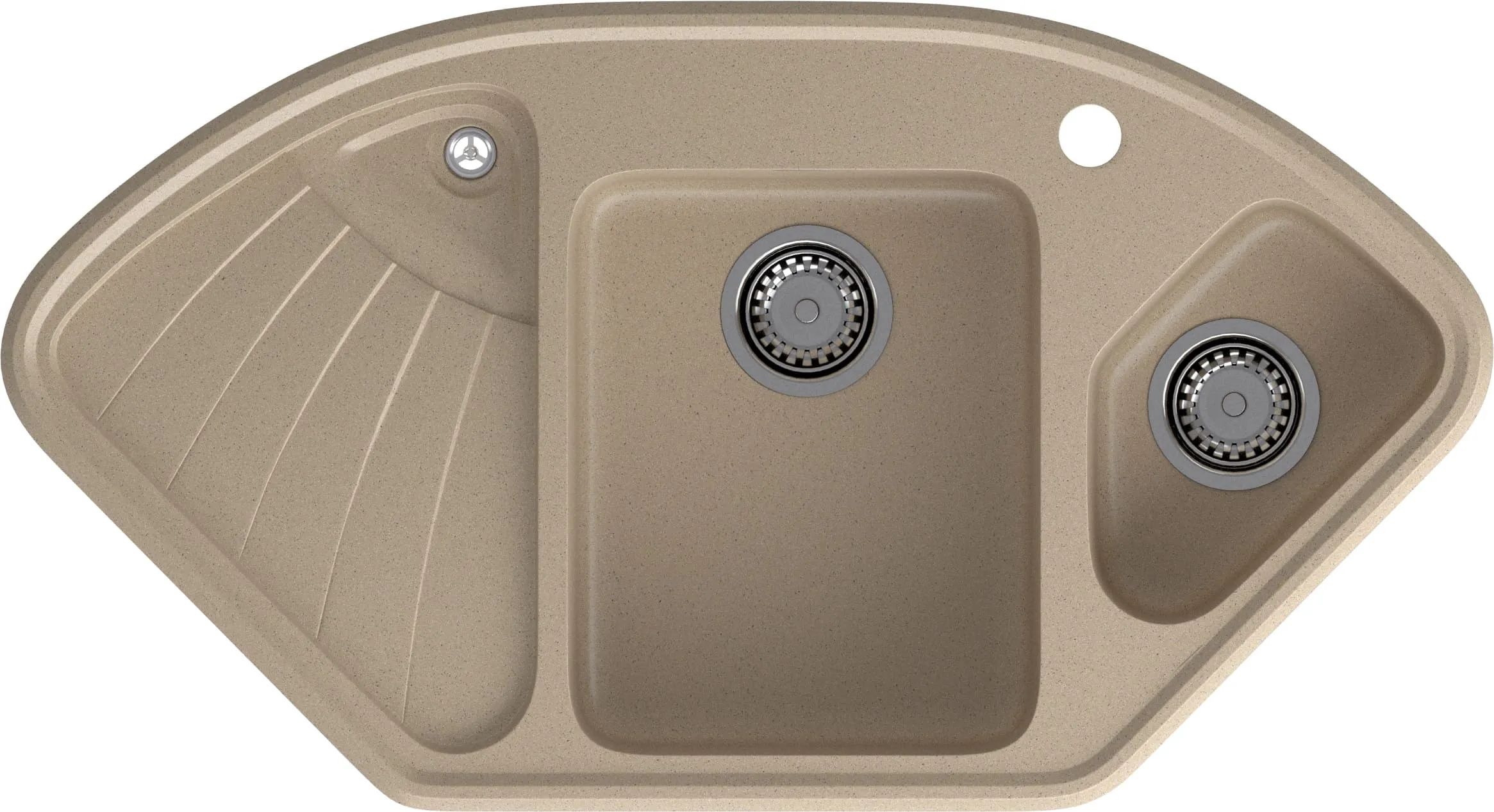 Кухонная мойка Искусственный камень CORNER S01 GranFest C-1040E-S01