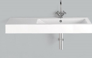 4289200401 Умывальник, wt.gr1250h.r, белая, противомикробное Alape серия GR