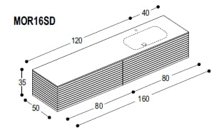 Деревянный подвесной умывальник Moab MORE ARCH-00080795 - Вид №14