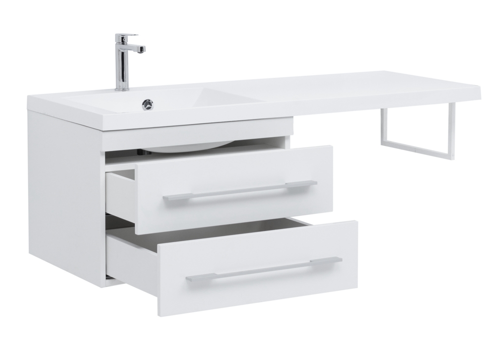 Тумба с раковиной Aquanet Нота 120 L белый 0017148300239565 - Вид №5