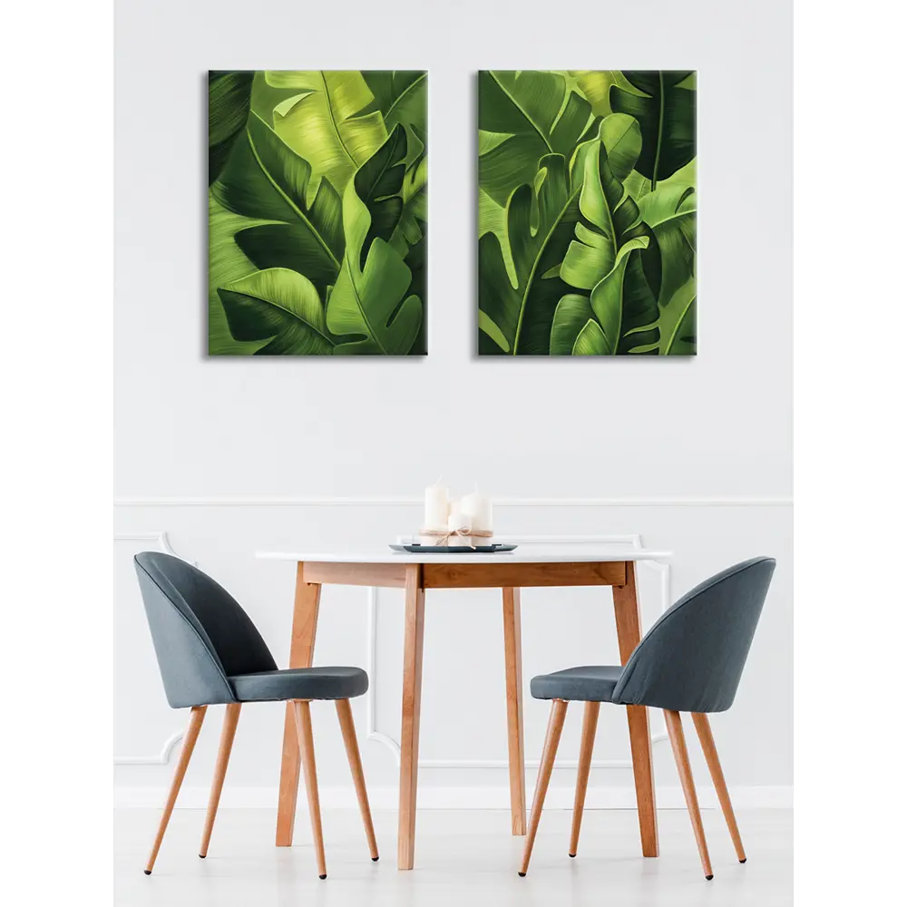Картина модульная Листья 45x60 см 2 шт. 86731873 STLM-2210613 POSTERMARKET  - Вид №6