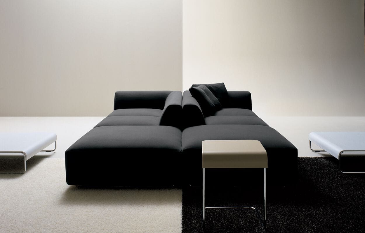 Высокий журнальный столик из стали и кожи i 4 Mariani Look ARCH-00063611 - Вид №2