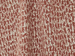 LELIEVRE Жаккардовая хлопковая ткань с графическими мотивами Jean paul gaultier - pop rock 3492