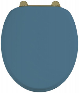 Burlington Bespoke Синее сиденье на заказ Alaska Blue с золотыми петлями S56 GOLD