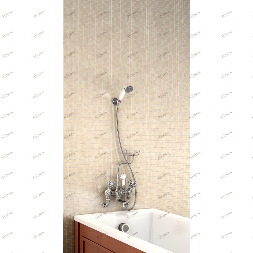 Душевая стойка со смесителем "под наклоном" [H335-BI] Birkenhead Burlington T9-QT, T3, V18, T17-2 