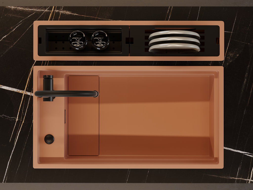 Кухонная мойка Kinaru Pro 86-U/I WG OMOIKIRI 4993202 - Вид №4