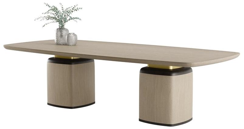 FRATO Прямоугольный деревянный обеденный стол Nagano Ffu130016aab  - Вид №1