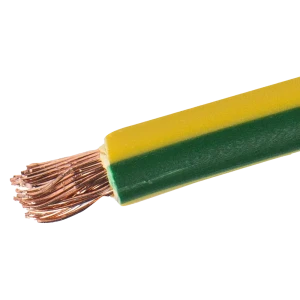 Провод Electraline ПуГВ 1x6 на отрез ГОСТ цвет жёлто-зелёный