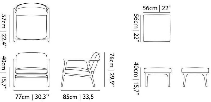 moooi Подставка для ног из ткани Zio family sun-id-1494589 - Вид №3