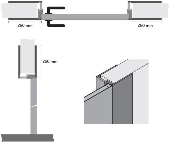 BARAUSSE Раздвижная дверь из орехового дерева с невидимой направляющей Nature sun-id-1507003 - Вид №1
