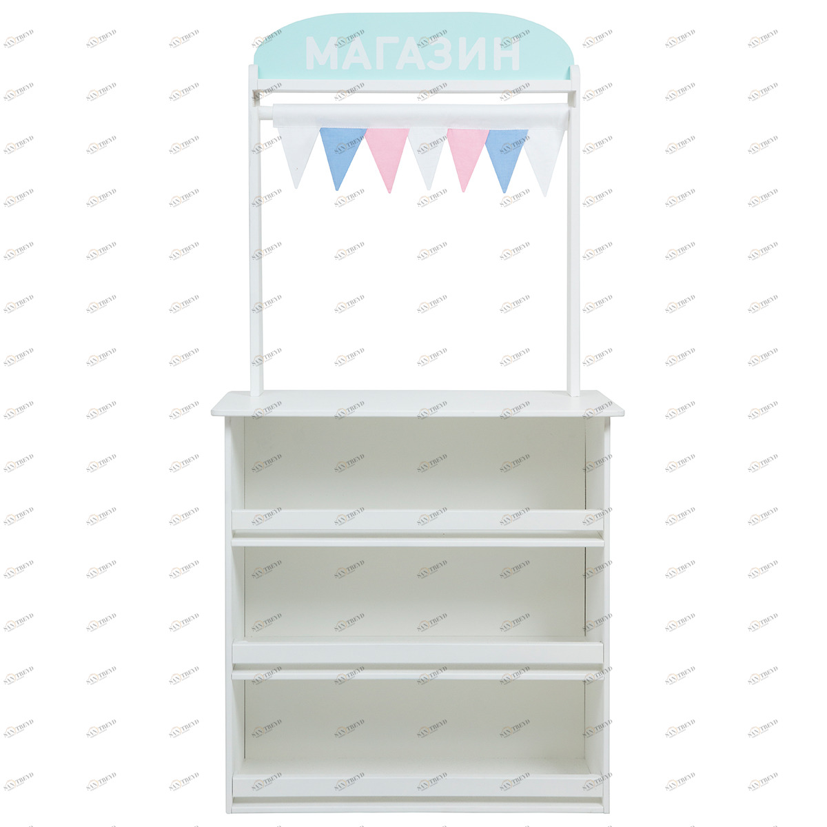 Кукольный театр, кафе, банк, магазин VAMVIGVAM  281756 Белый;голубой Santreyd 