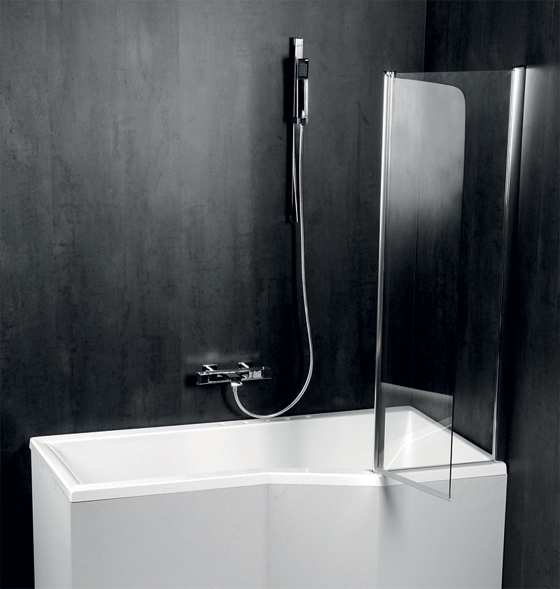 BS-120 Душевое ограждения на борт вынны Polysan Чехия  - Вид №3