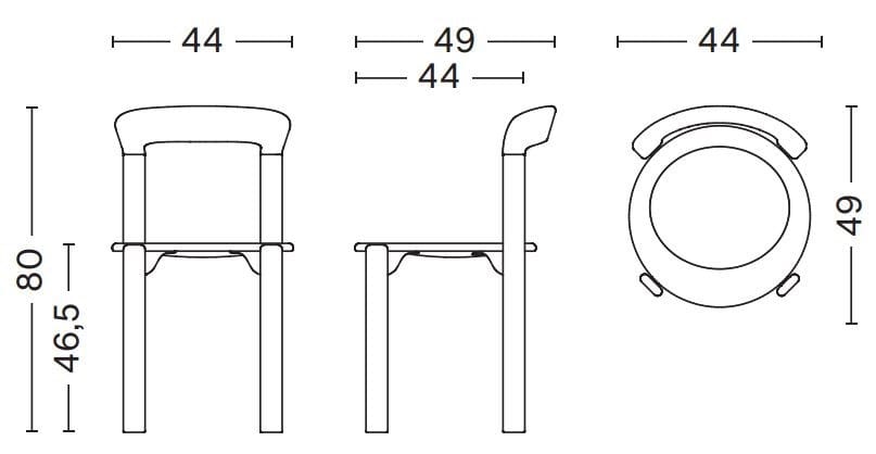 Стул из бука Hay Рей ARCH-00018305 - Вид №31