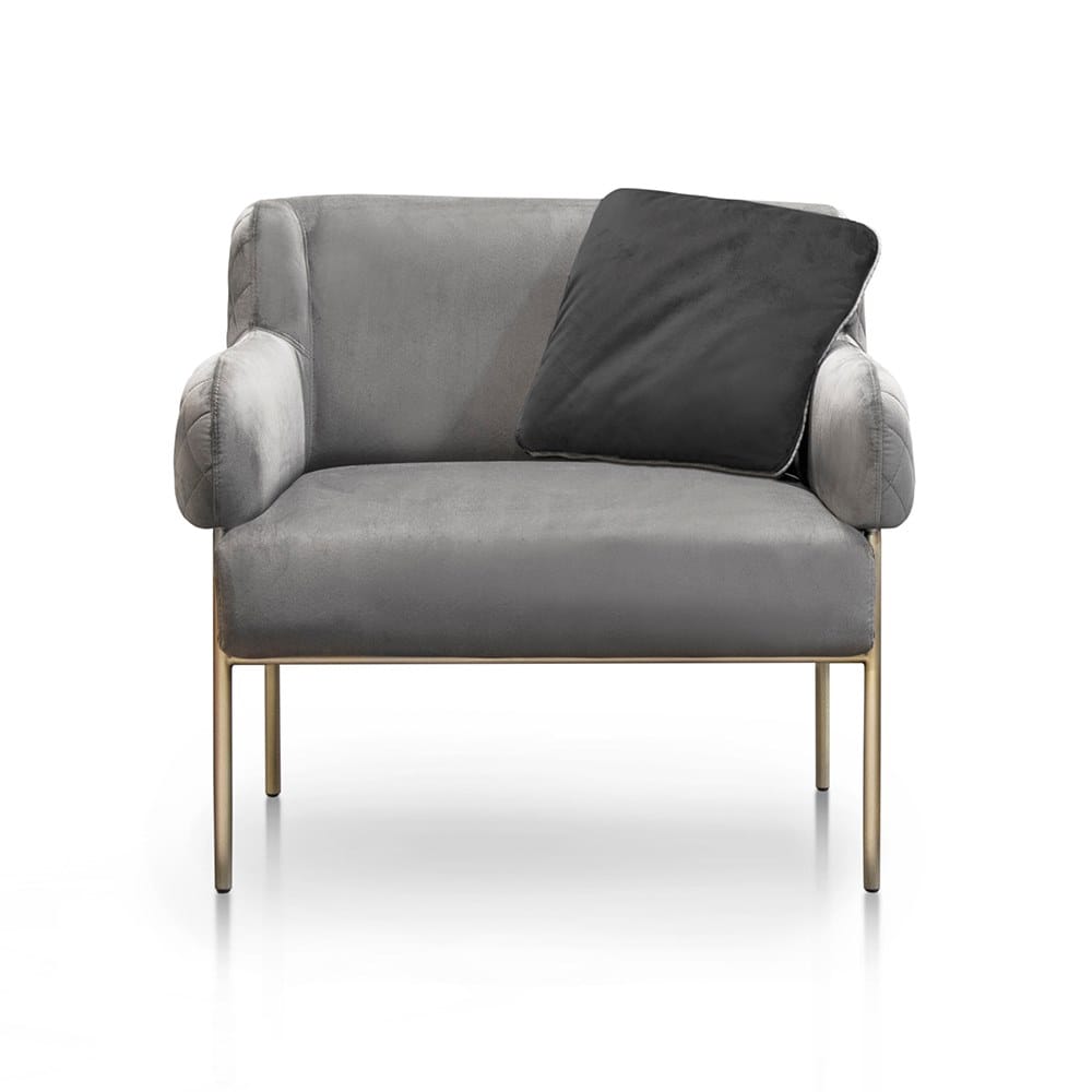 Бархатное кресло с подлокотниками Formitalia Женева ARCH-00020173 - Вид №1