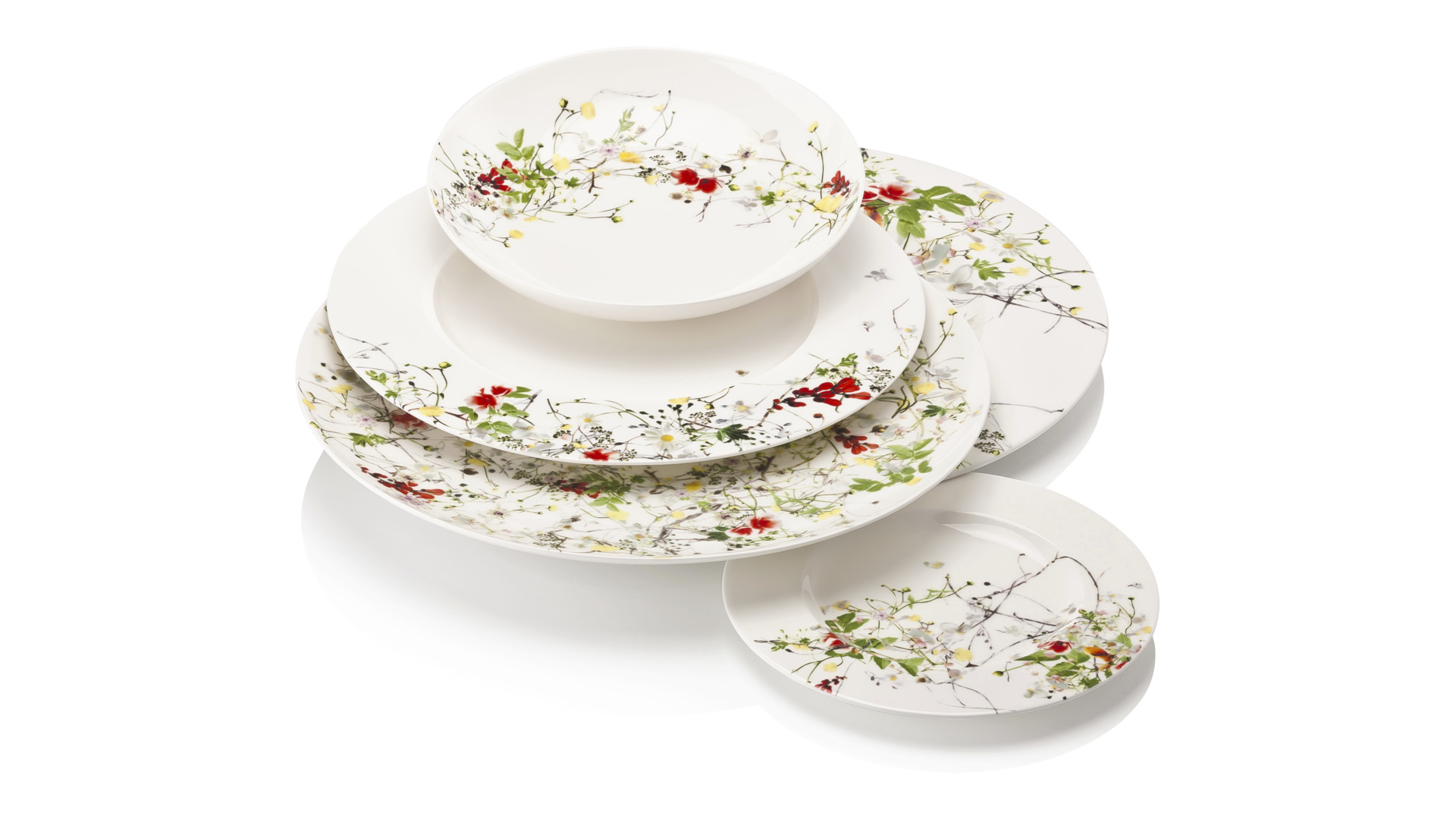 10561821 Rosenthal Тарелка десертная Rosenthal Дикие цветы 18см, фарфор Фарфор  - Вид №1