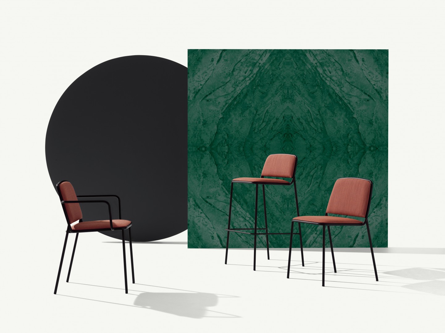 Ring 670 Стул со стальным каркасом, 4 ножки. Сиденье и спинка мягкие. Et al. Ring - Вид №2