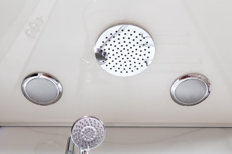 L 801 стандартная BLACK Душевая кабина DETO Серия L А102 L LED с кнопкой и гидромассажем - Вид №10