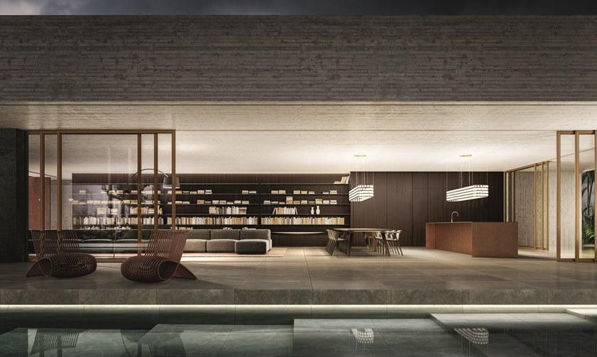 Elmar Модульная кухня из стали и дерева с островом El_01 sun-id-1438720 - Вид №2