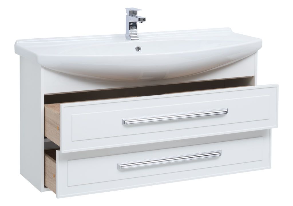 Тумба с раковиной Aquanet Остин 120 белый 0020392000175450 - Вид №1