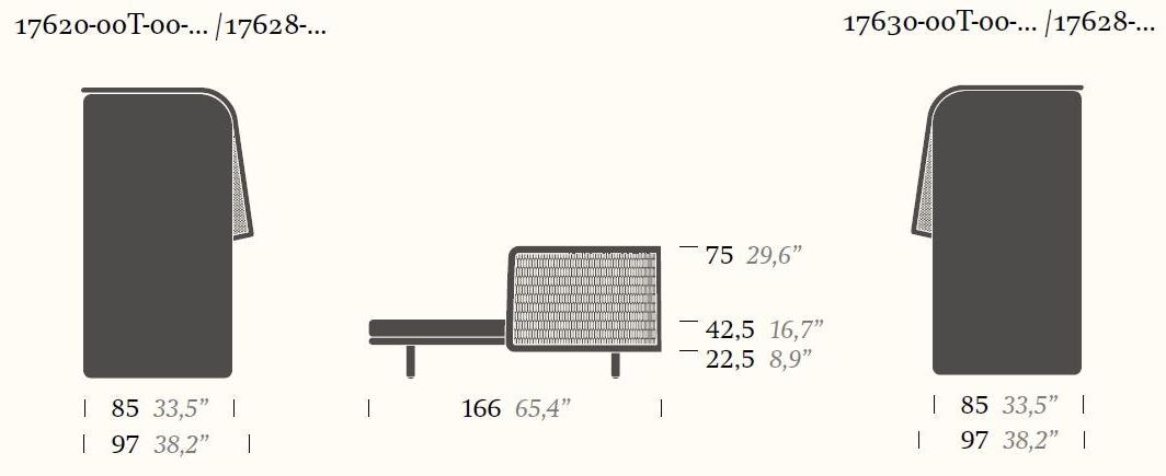 Kettal Садовая кушетка из мягкой ткани Mesh sun-id-1500552 - Вид №3
