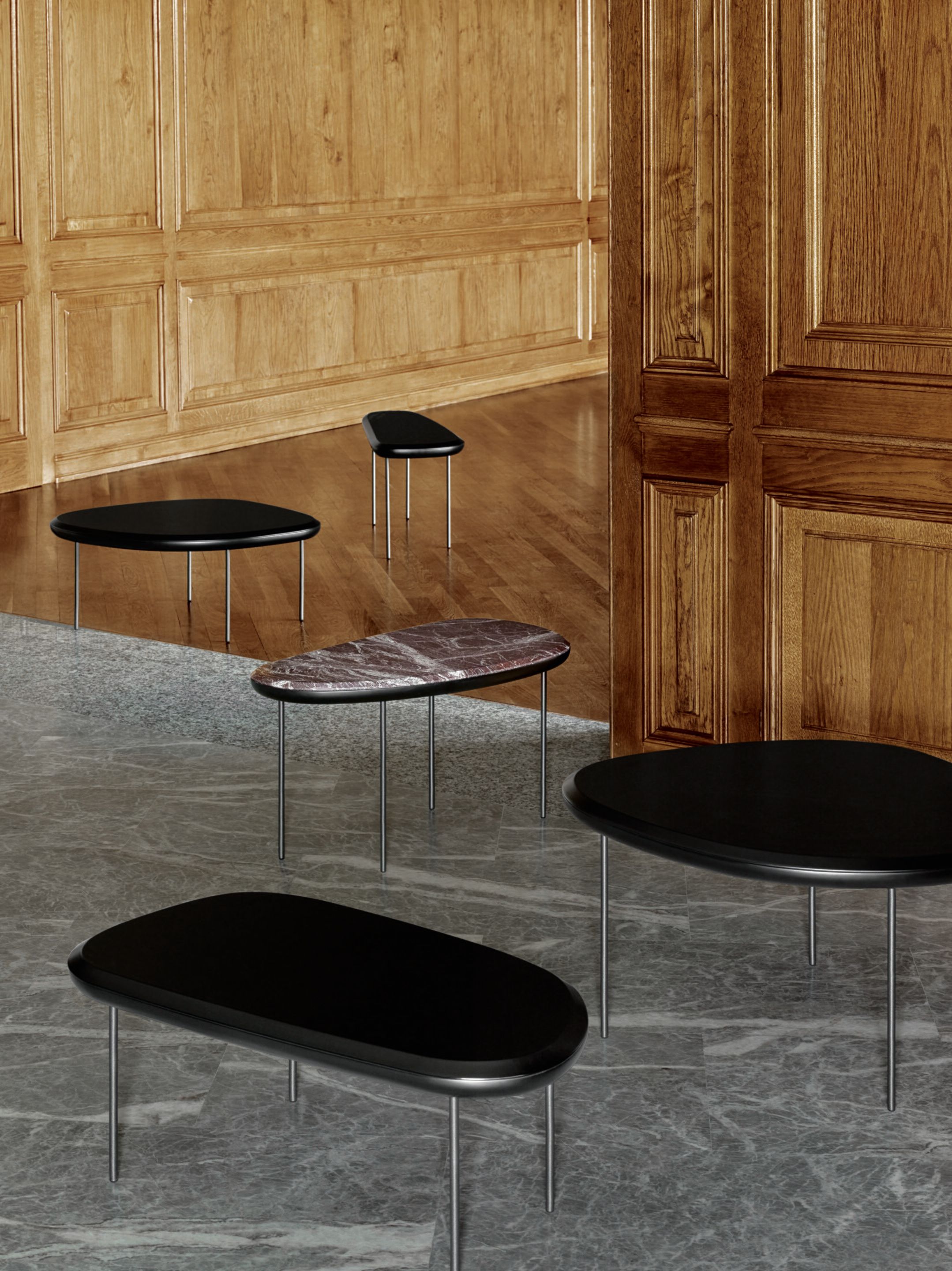 Мраморный низкий журнальный столик Living Divani Pebble ARCH-00016819 - Вид №2