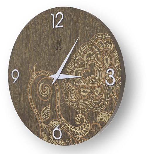 LIGNIS® Настенные часы из дерева с лепниной Dolcevita marrakech 10.050 / 10.128 - Вид №1