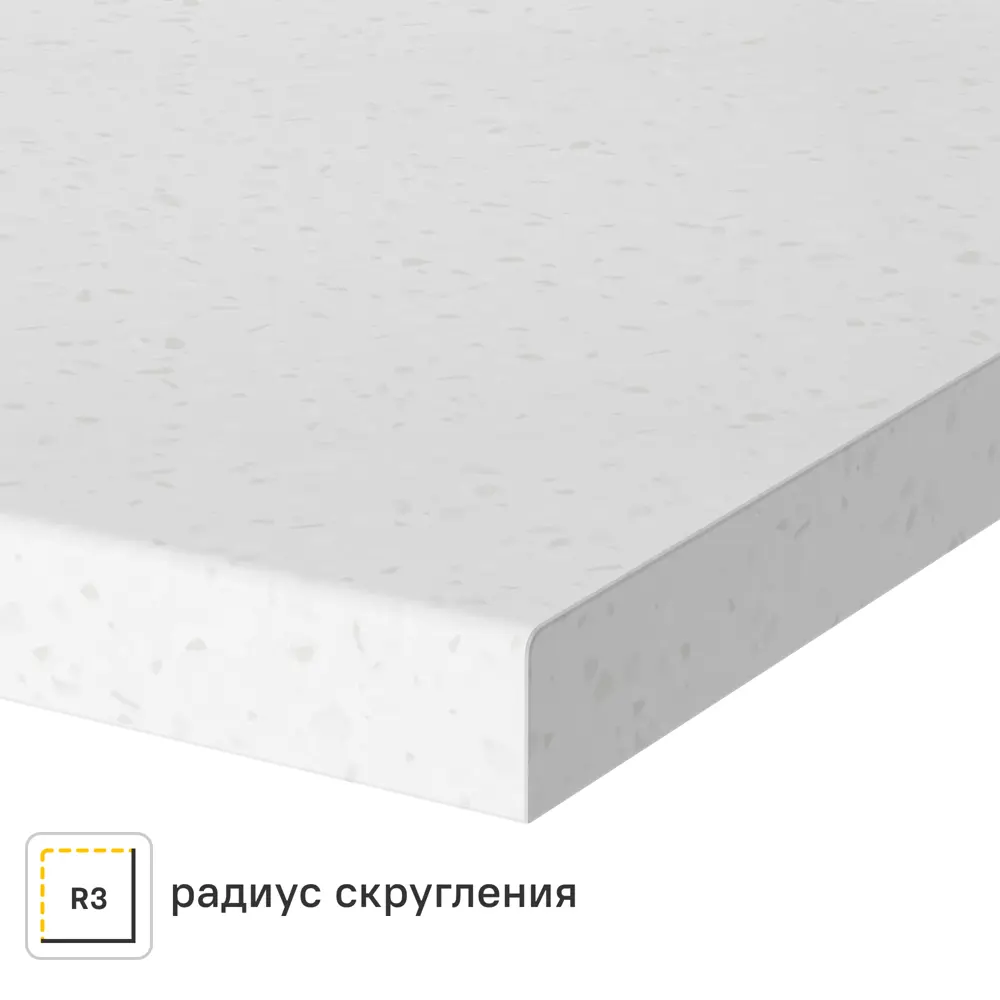 Столешница Арктик 240x60x2 см искусственный камень цвет белый 83729627 STLM-2062244 Santreyd