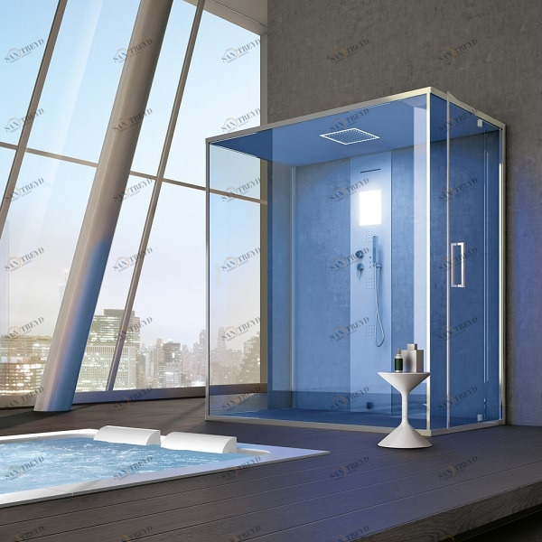 Ограждение для душа и турецкой бани Gemini 6 170х80 см 1GNQ9S0 Gruppo Geromin