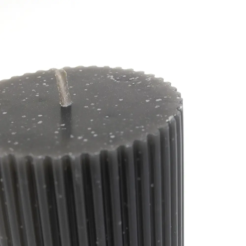 Свеча столбик Ribbed 6 4027777-10 черная 10 см 89370281 STLM-2152092 Santreyd  - Вид №1