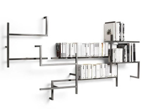 Железный секционный настенный книжный шкаф